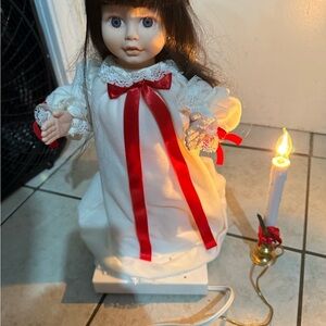 Charming Doll with Red Accents
